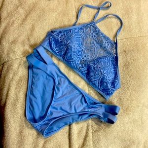 Baby blue NWOT SWIMSUIT